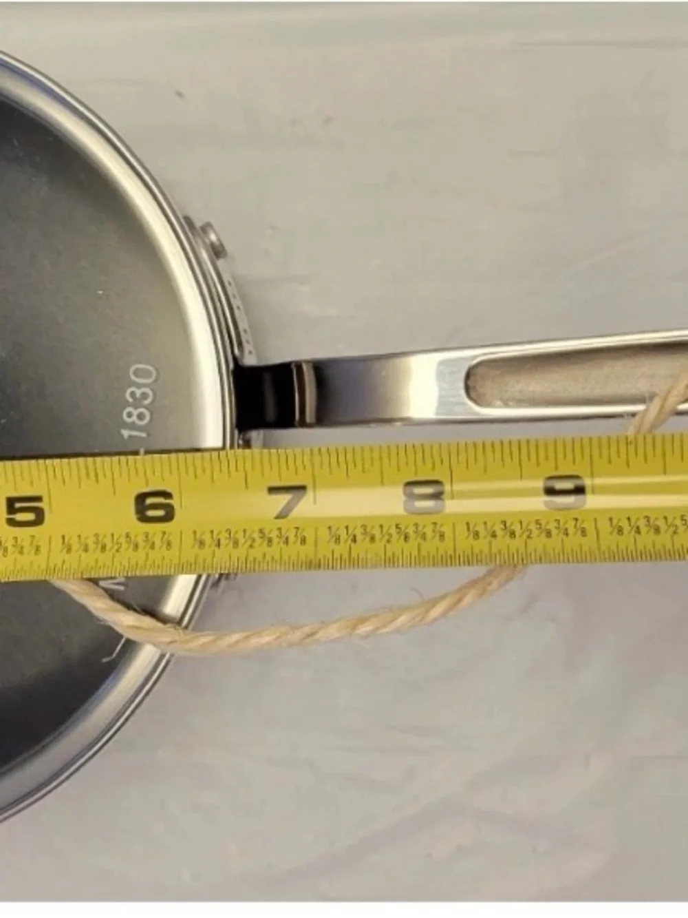 Mauviel M'STONE 1830 Sauce Pan W/ Glass Lid Cast Stainless Steel Handle 1.8-Qt